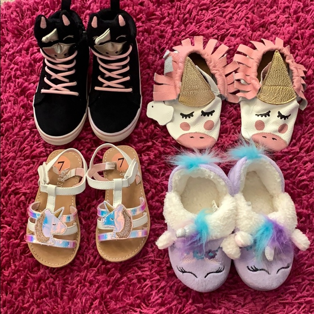 Unicorn 🦄 Size 7-8 Toddler Girl Shoe Lot